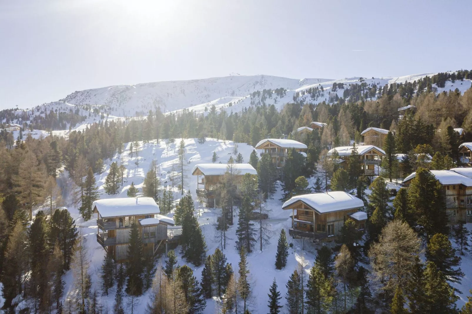 Naturchalets Turracher Höhe 2-Gebied winter 1km