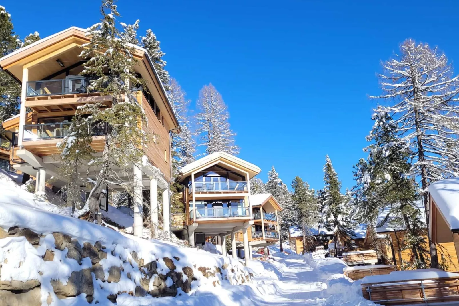 Naturchalets Turracher Höhe 2-Tuin winter