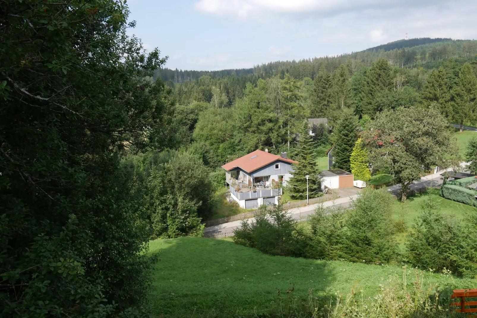 Ferienhaus Mein Bergblick-Uitzicht zomer