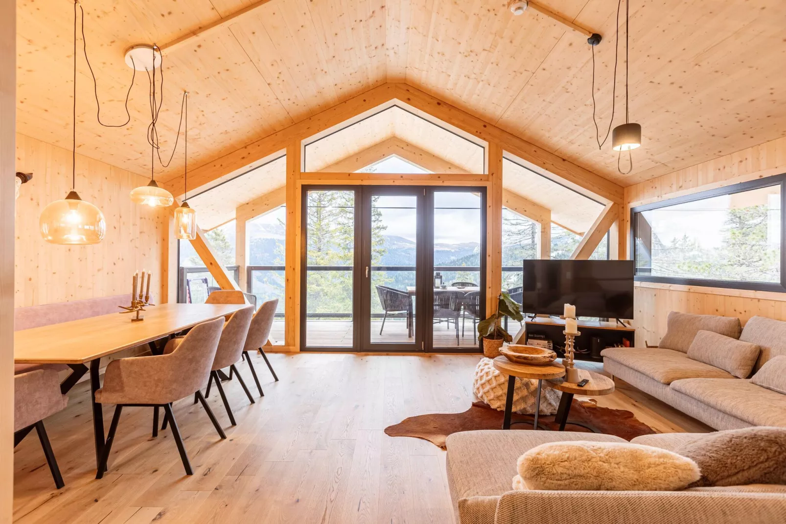 Naturchalets Turracher Höhe 6-Woonkamer