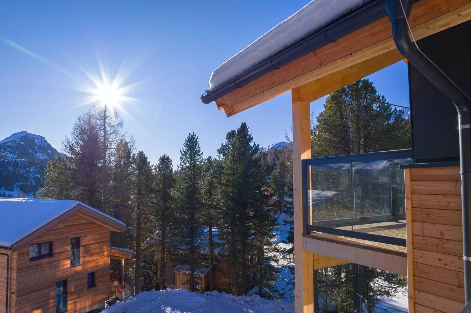 Naturchalets Turracher Höhe 7-Uitzicht winter