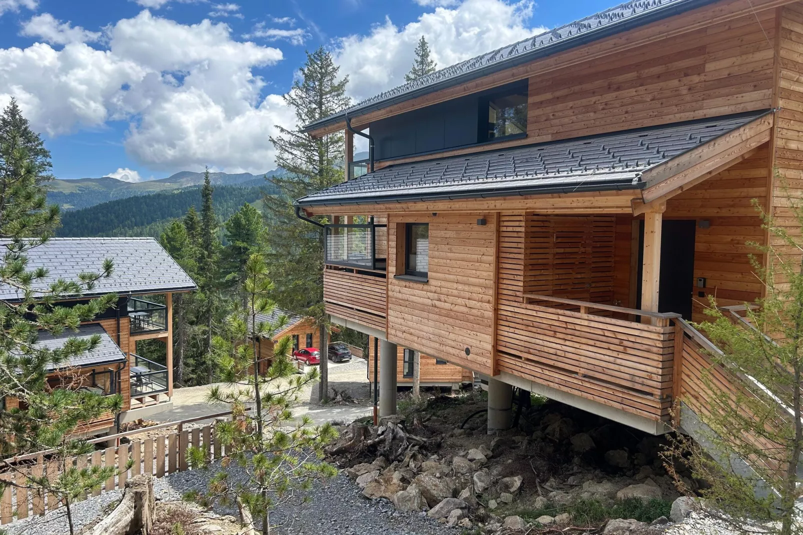 Naturchalets Turracher Höhe 8-Buitenkant zomer