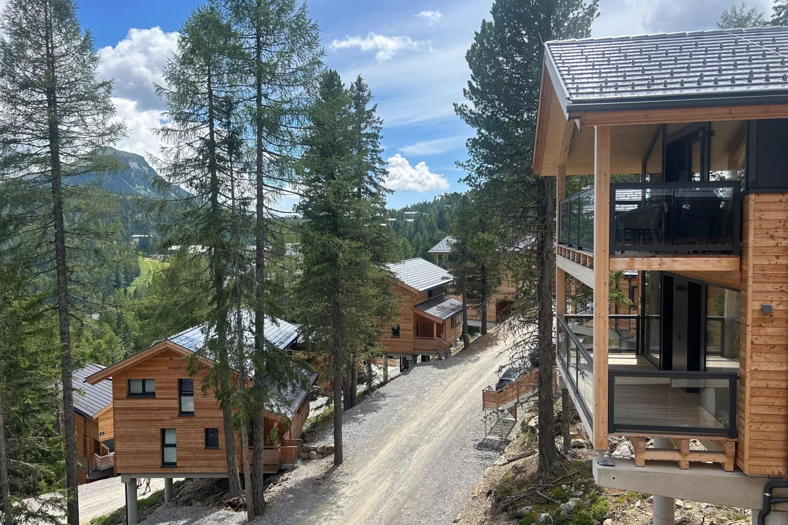 Naturchalets Turracher Höhe 8-Gebieden zomer 1km