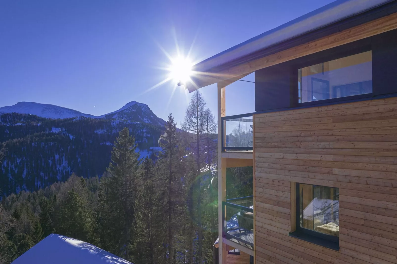 Naturchalets Turracher Höhe 10-Uitzicht winter