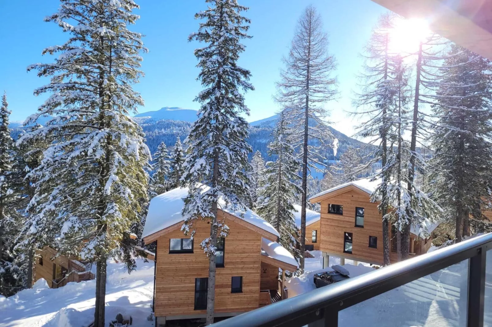 Naturchalets Turracher Höhe 10-Uitzicht winter