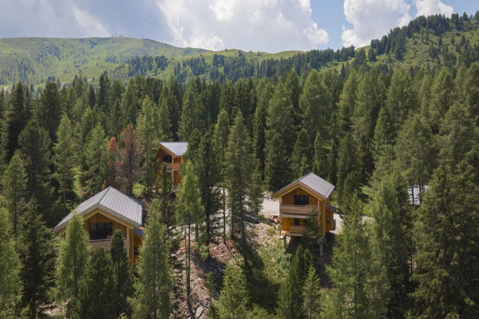 Naturchalets Turracher Höhe 12-Gebieden zomer 1km