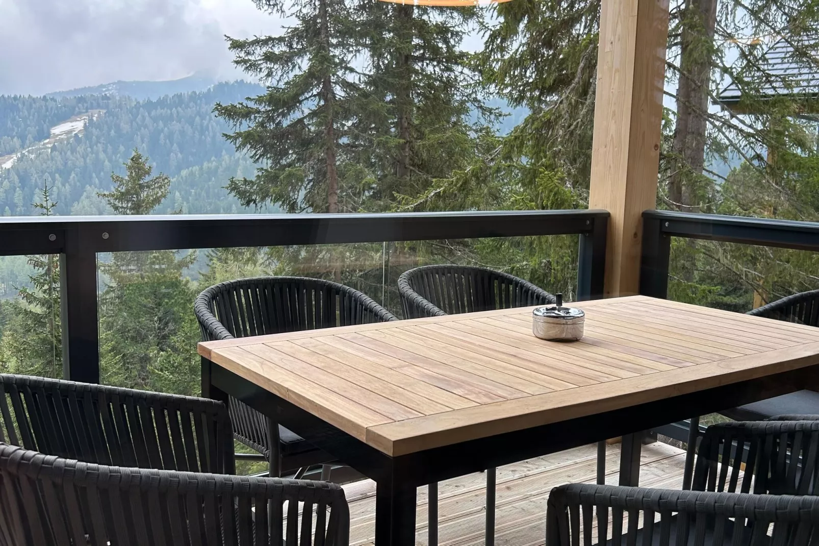 Naturchalets Turracher Höhe 13-Terrasbalkon