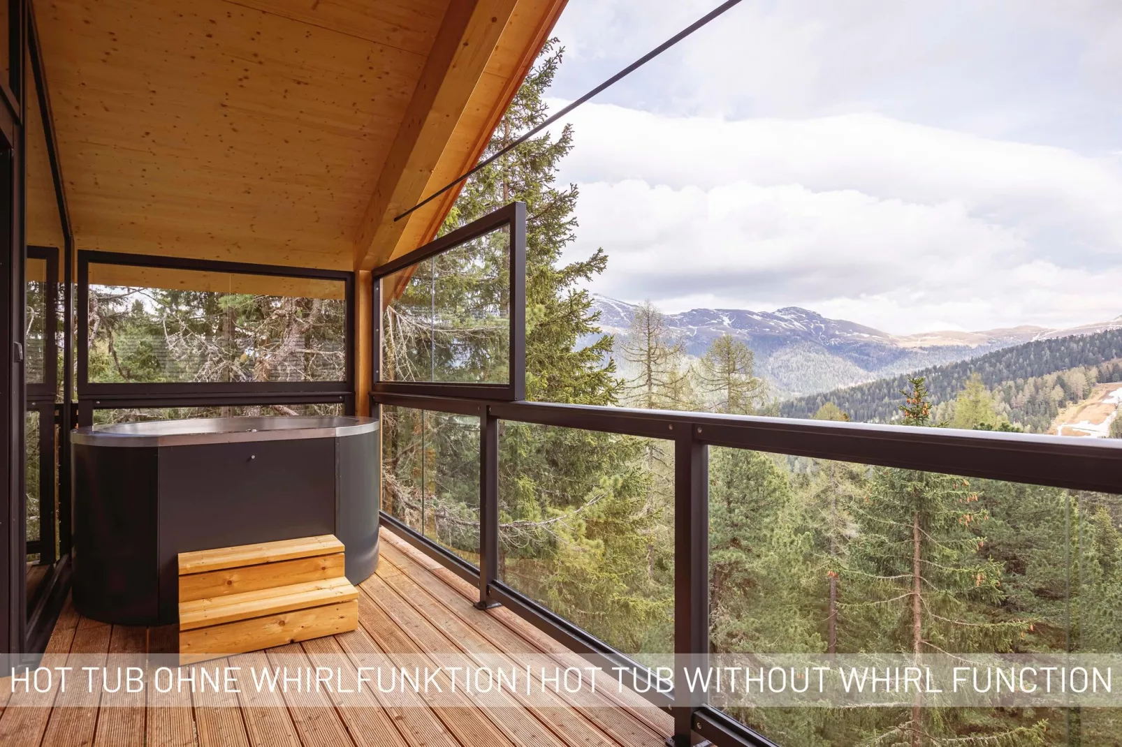 Naturchalets Turracher Höhe 16-Terrasbalkon