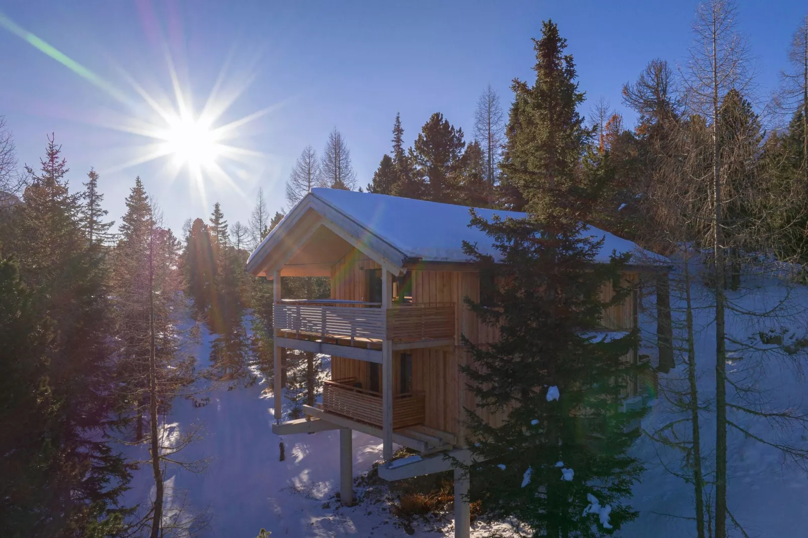 Naturchalets Turracher Höhe 17-Uitzicht winter