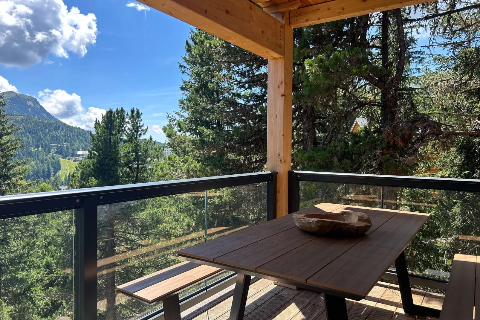 Naturchalets Turracher Höhe 21-Terrasbalkon