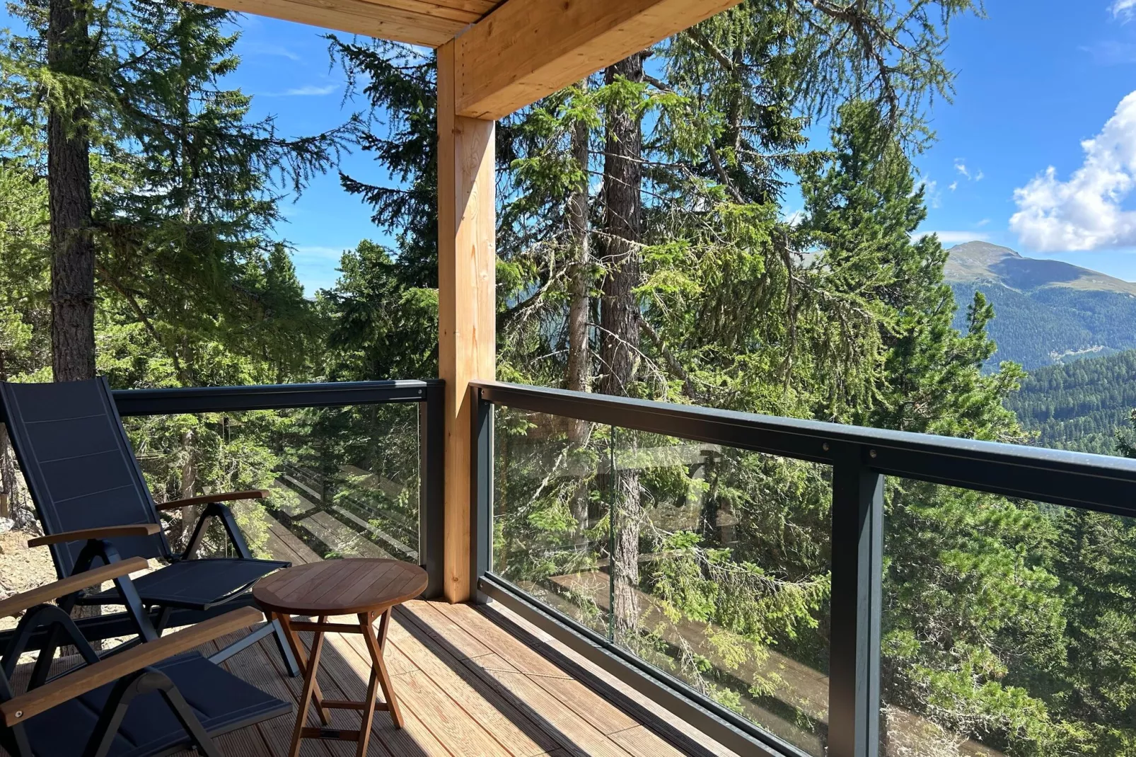 Naturchalets Turracher Höhe 21-Terrasbalkon