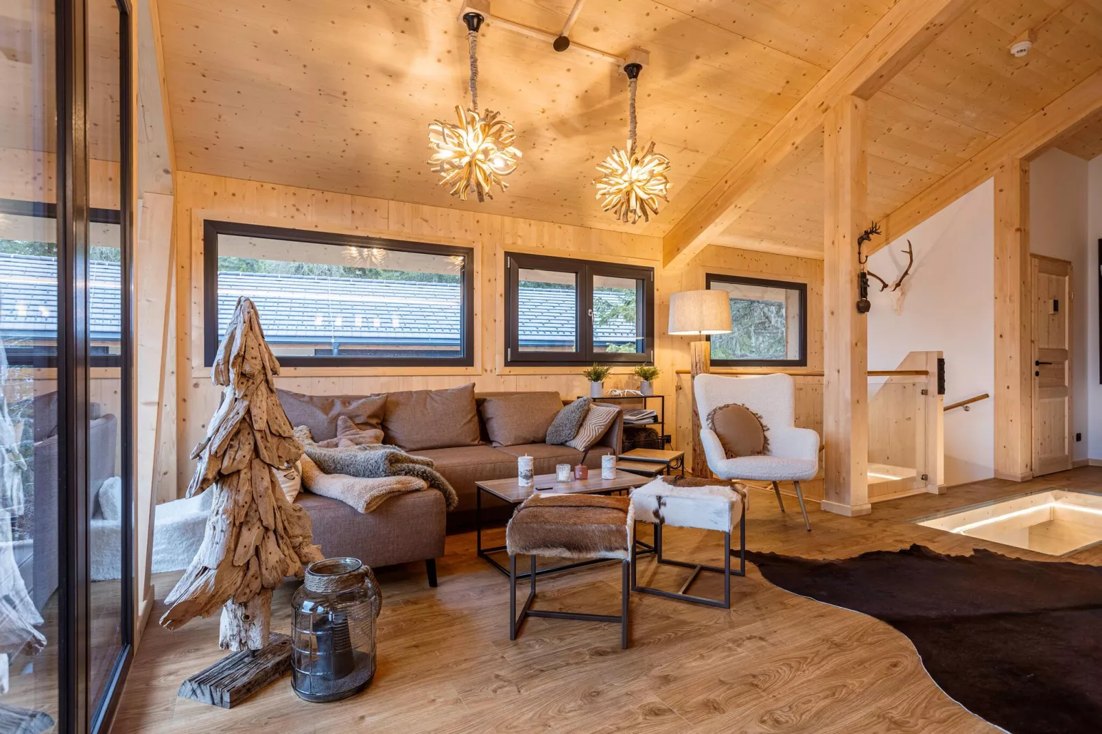 Naturchalets Turracher Höhe 24-Woonkamer