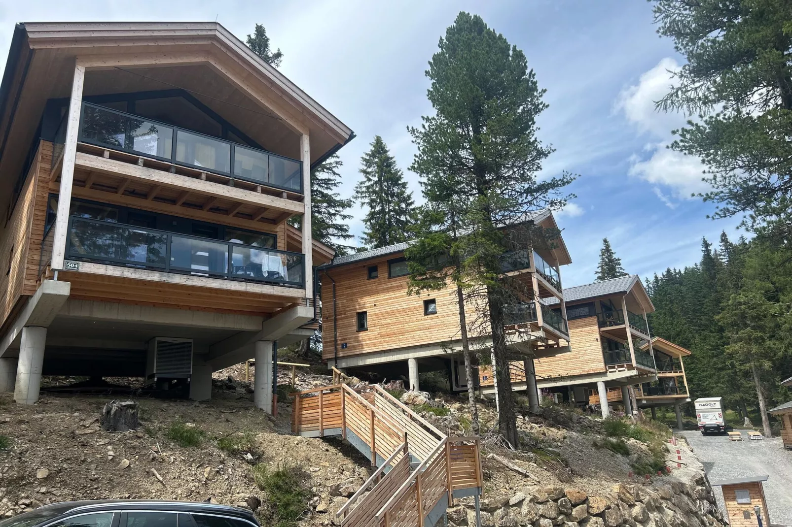 Naturchalets Turracher Höhe 3-Buitenkant zomer