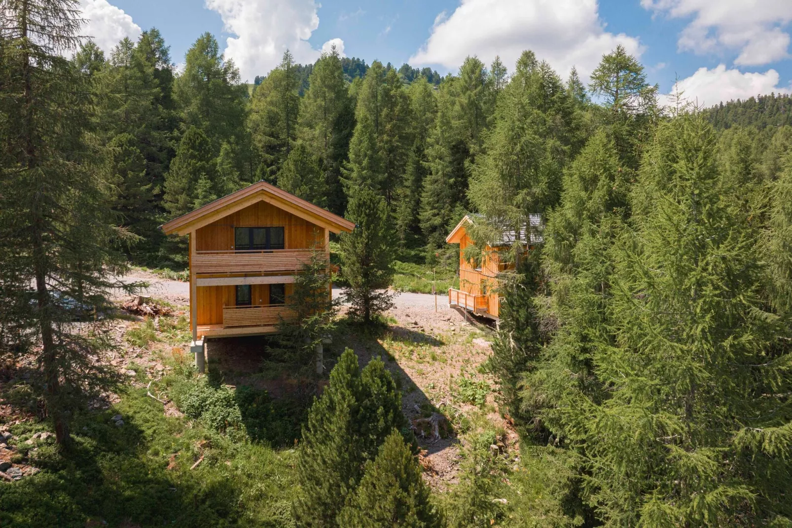 Naturchalets Turracher Höhe 3-Gebieden zomer 1km