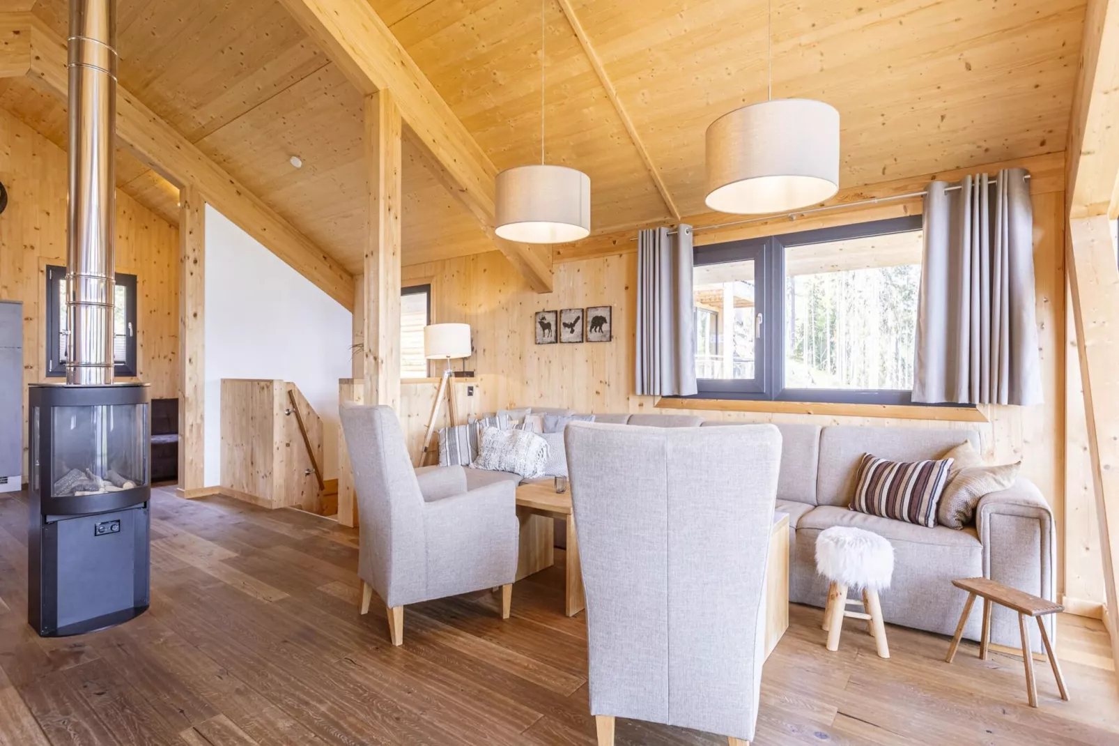 Alpenchalets Reiteralm 11-Woonkamer