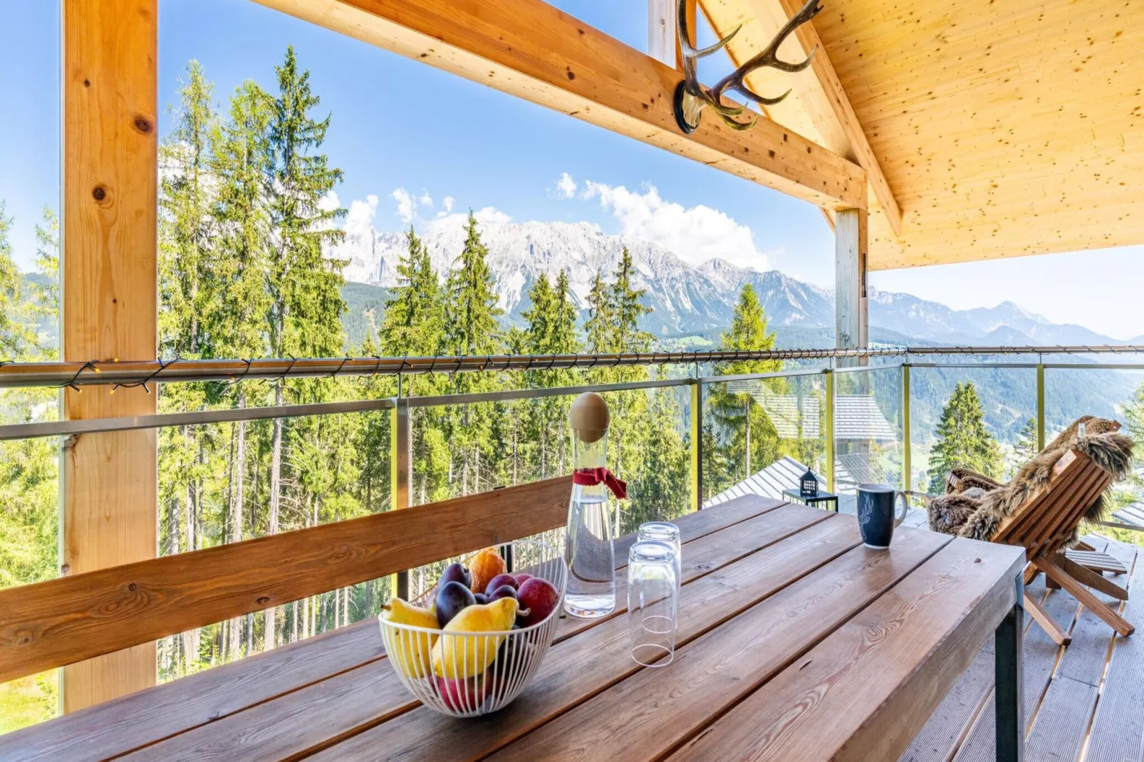 Alpenchalets Reiteralm 3-Terrasbalkon