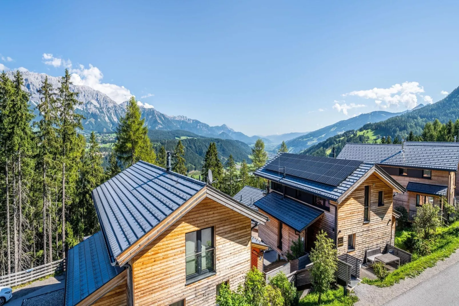 Alpenchalets Reiteralm 3-Uitzicht zomer