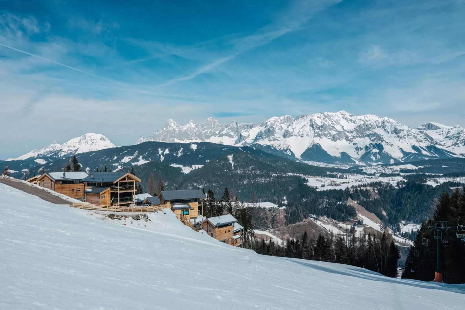 Alpenchalets Reiteralm 3-Uitzicht winter