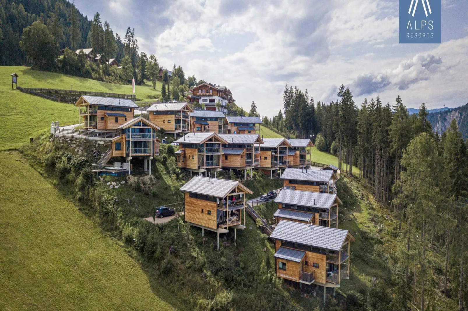 Alpenchalets Reiteralm 8-Gebieden zomer 1km