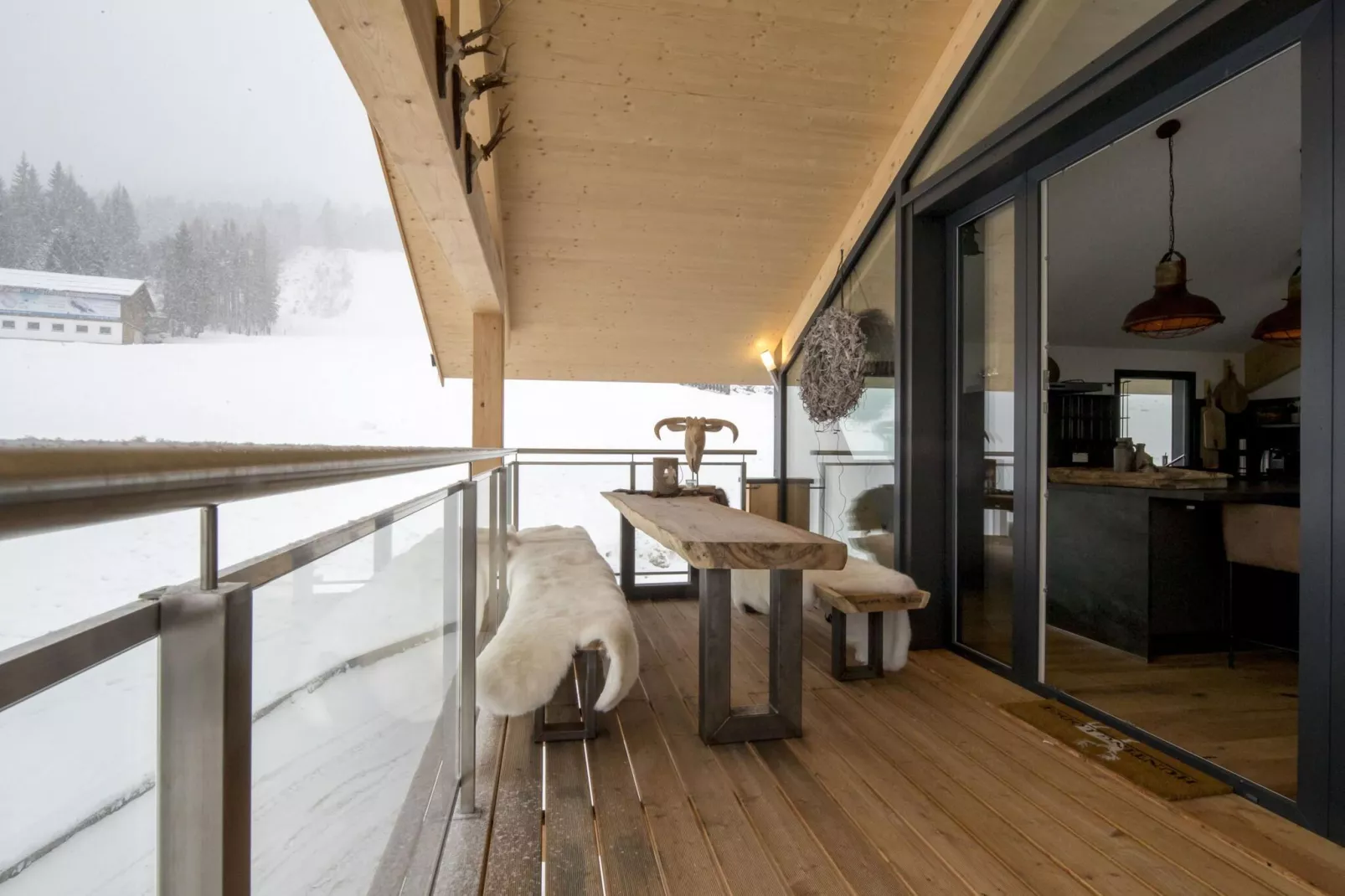 Alpenchalets Reiteralm 9-Terrasbalkon