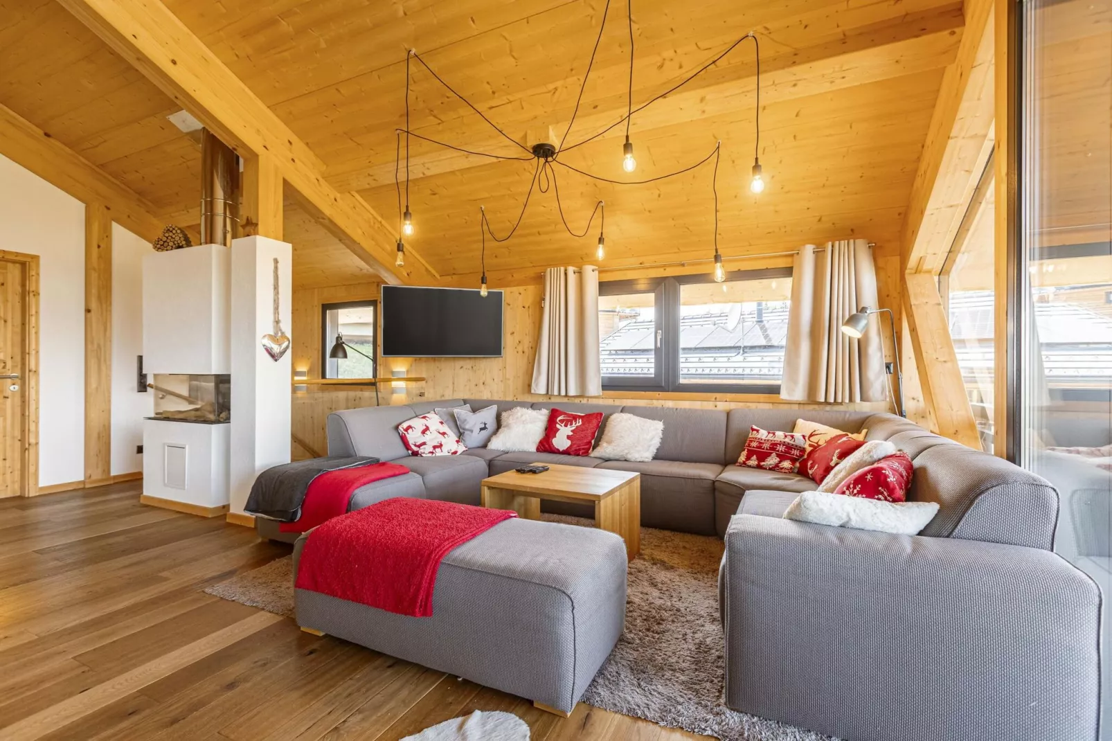 Alpenchalets Reiteralm 10-Woonkamer