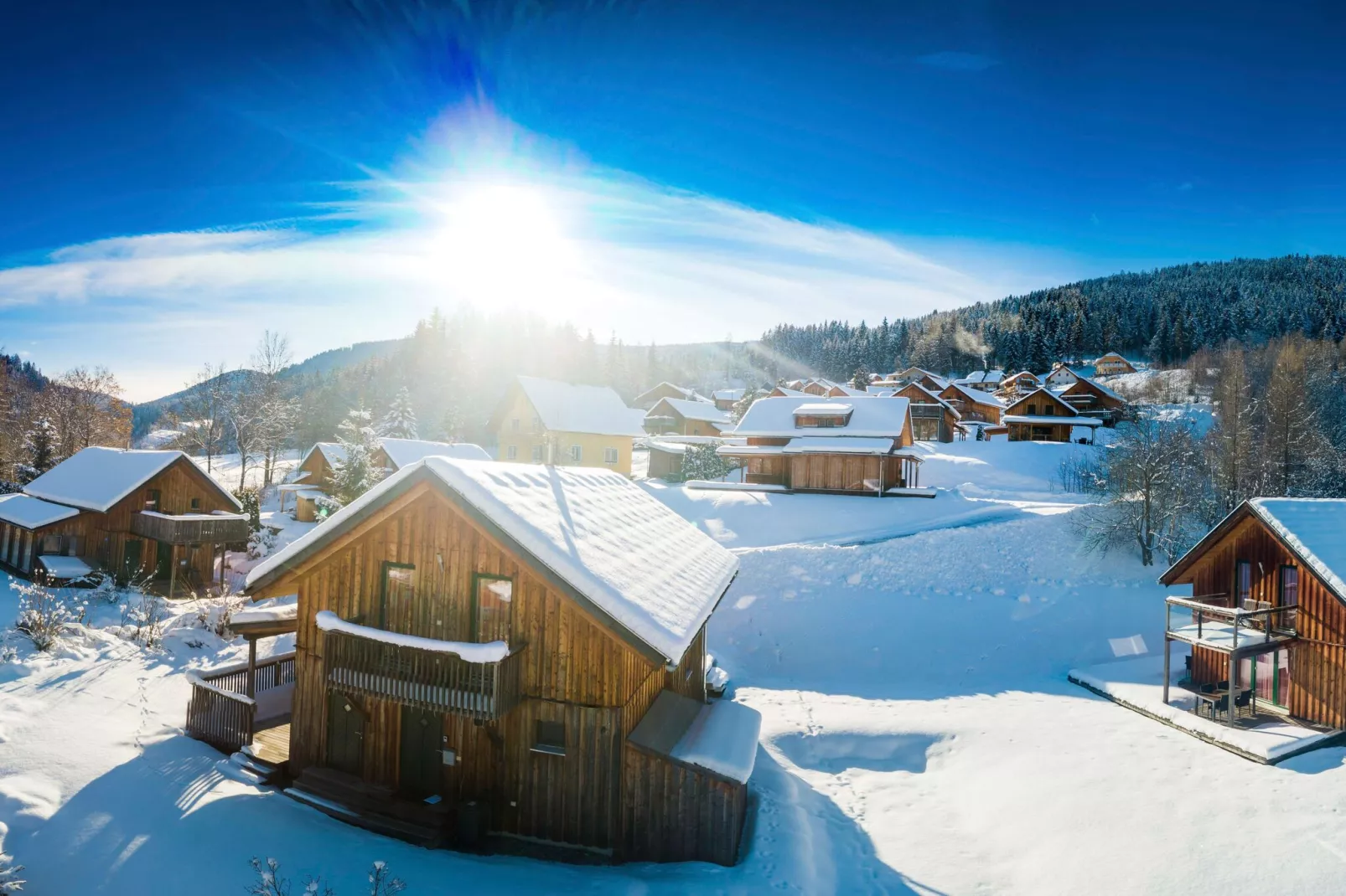 Almdorf Stadl 160-Gebied winter 1km