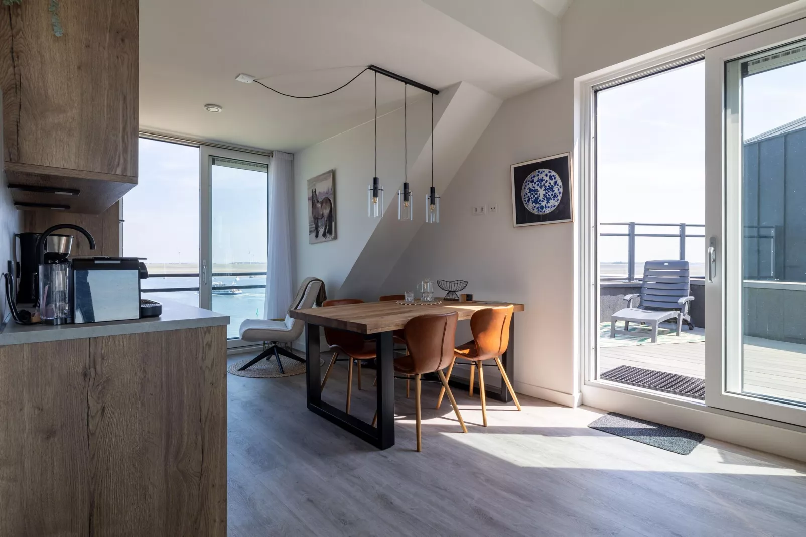 Luxe appartement Vista Maris - Havenweg 8-40  Sint-Annaland Oosterschelde-Woonkamer