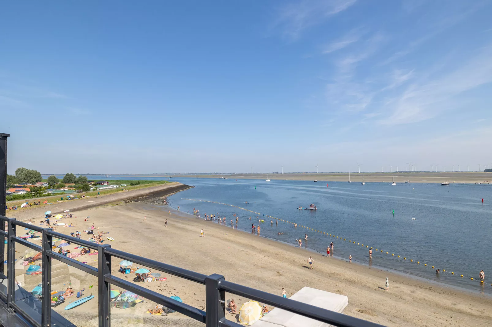 Luxe appartement Vista Maris - Havenweg 8-40  Sint-Annaland Oosterschelde-Uitzicht zomer