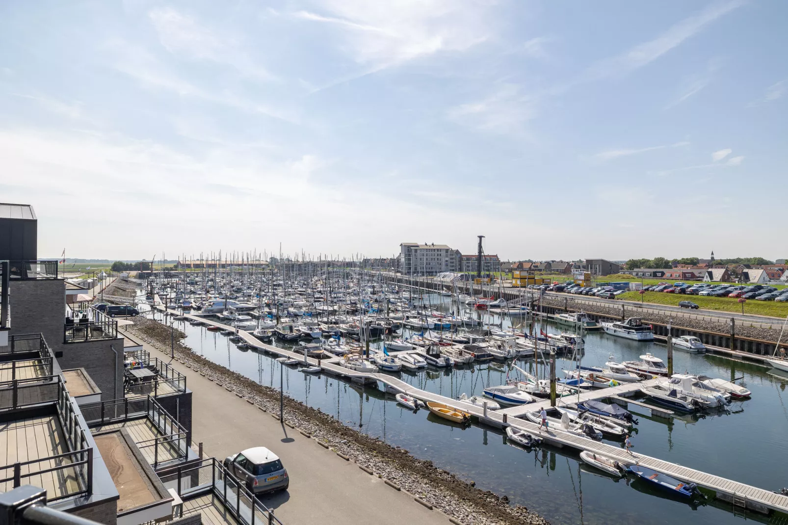 Luxe appartement Vista Maris - Havenweg 8-40  Sint-Annaland Oosterschelde-Uitzicht zomer