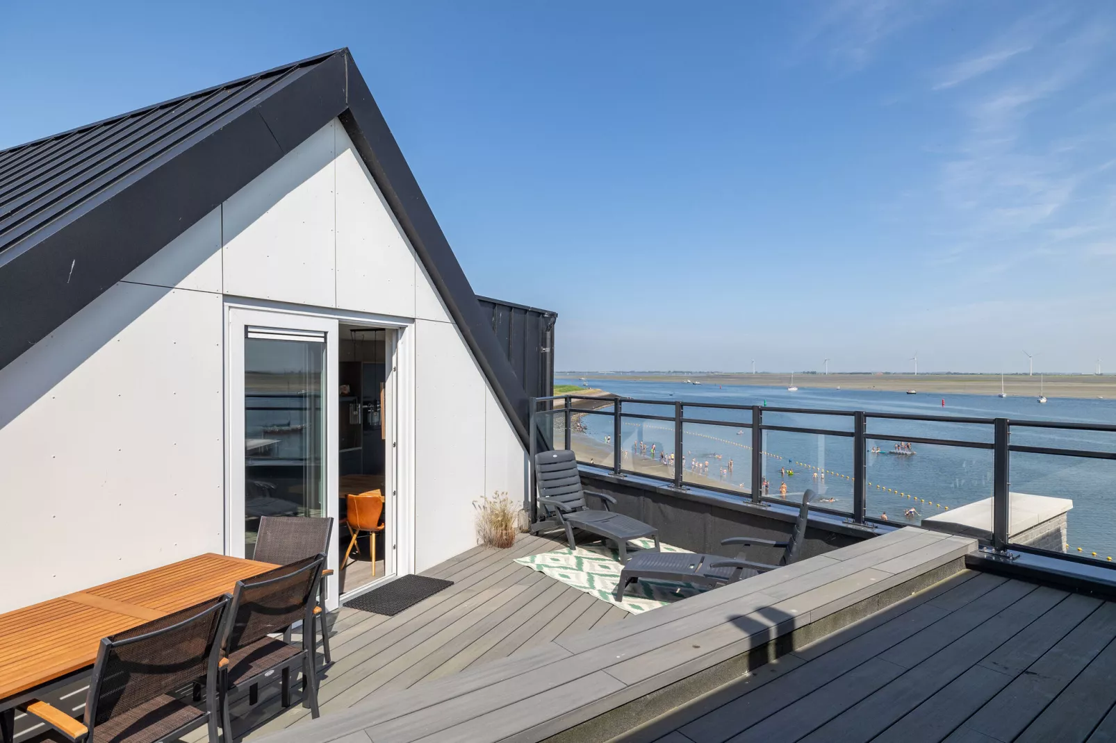 Luxe appartement Vista Maris - Havenweg 8-40  Sint-Annaland Oosterschelde-Uitzicht zomer