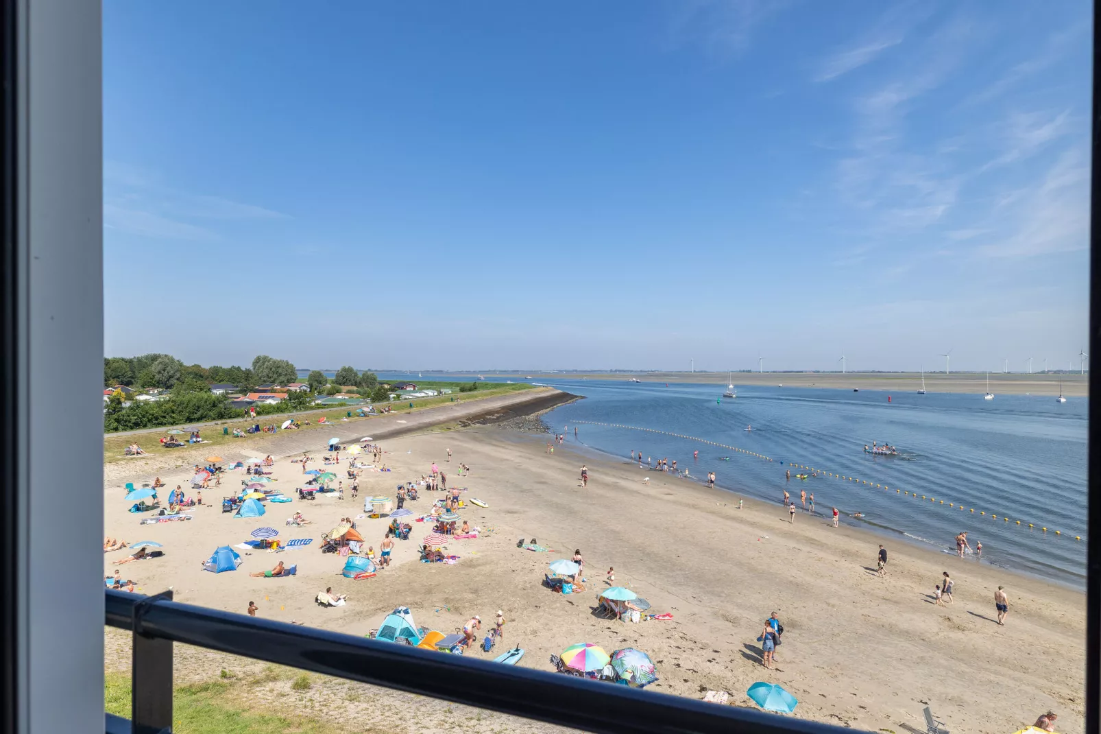 Luxe appartement Vista Maris - Havenweg 8-40  Sint-Annaland Oosterschelde-Uitzicht zomer