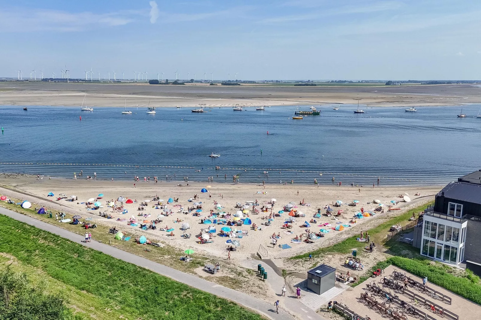 Luxe appartement Vista Maris - Havenweg 8-46  Sint-Annaland Oosterschelde-Uitzicht zomer