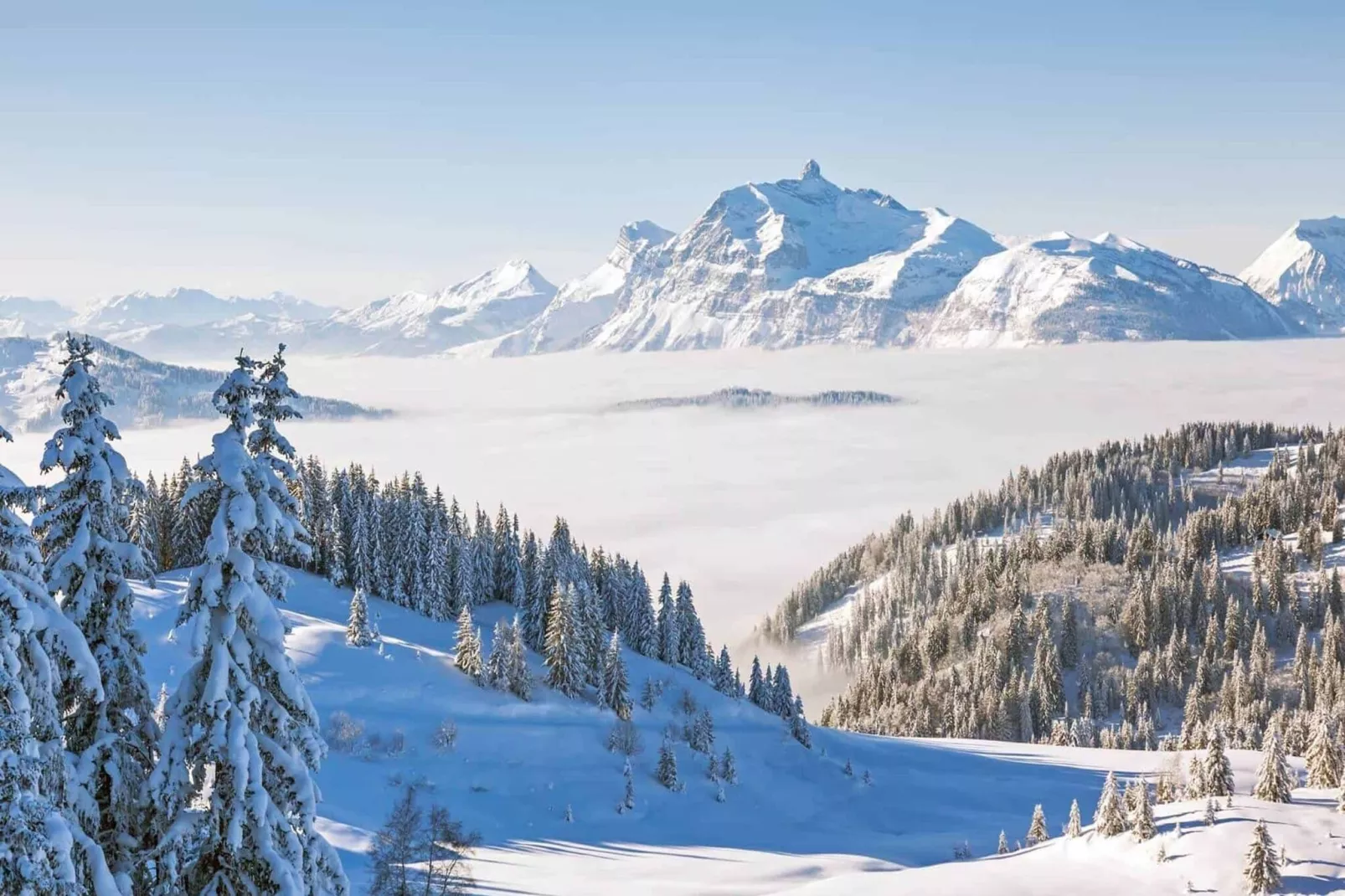 Chalet Le Passe-Temps-Gebied winter 5km