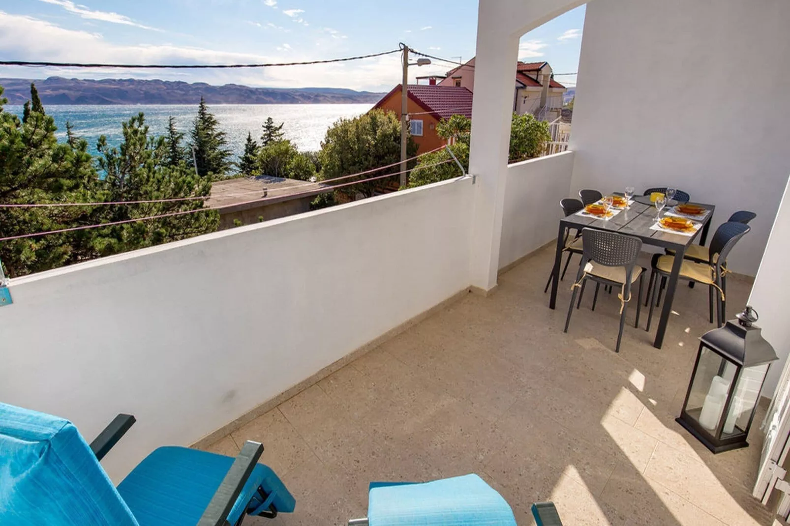 Apartments Sun 4 You - Two Bedroom Apartment with Balcony and Sea View (Apartment 2)-Terrasbalkon