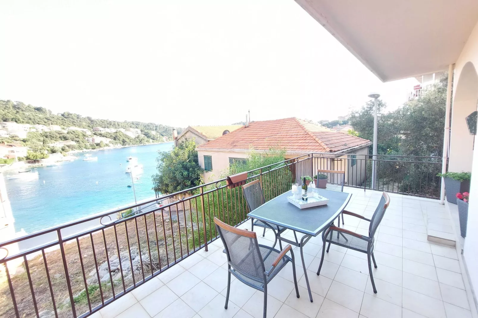 Apartment Dominik - Two Bedroom Apartment with Terrace and Sea View-Terras