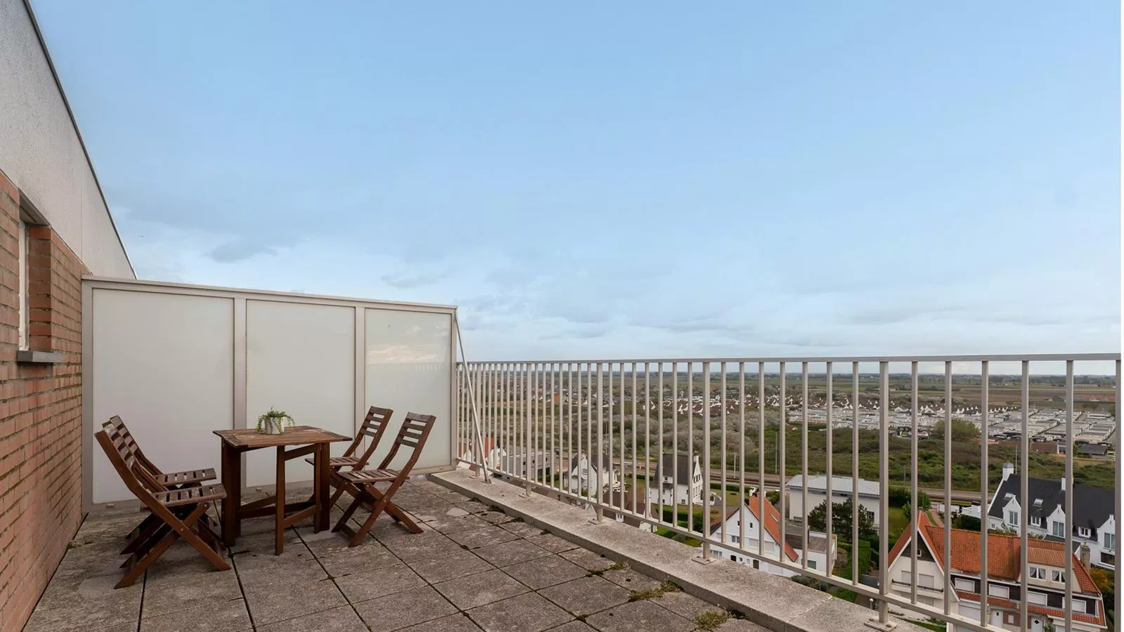 10 hoog aan zee-Terrasbalkon