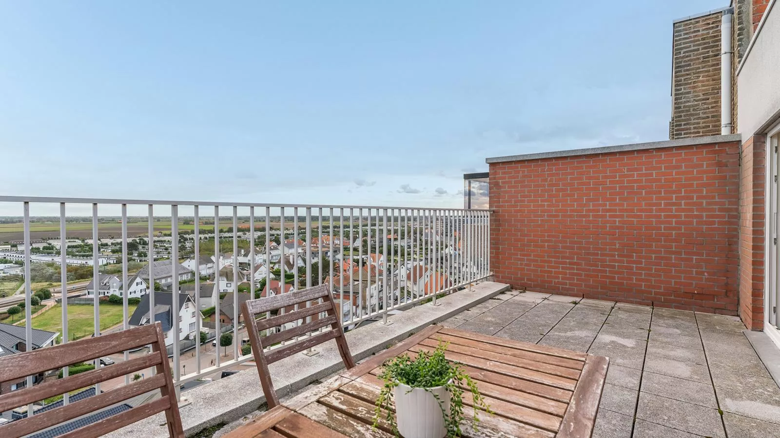 10 hoog aan zee-Terrasbalkon