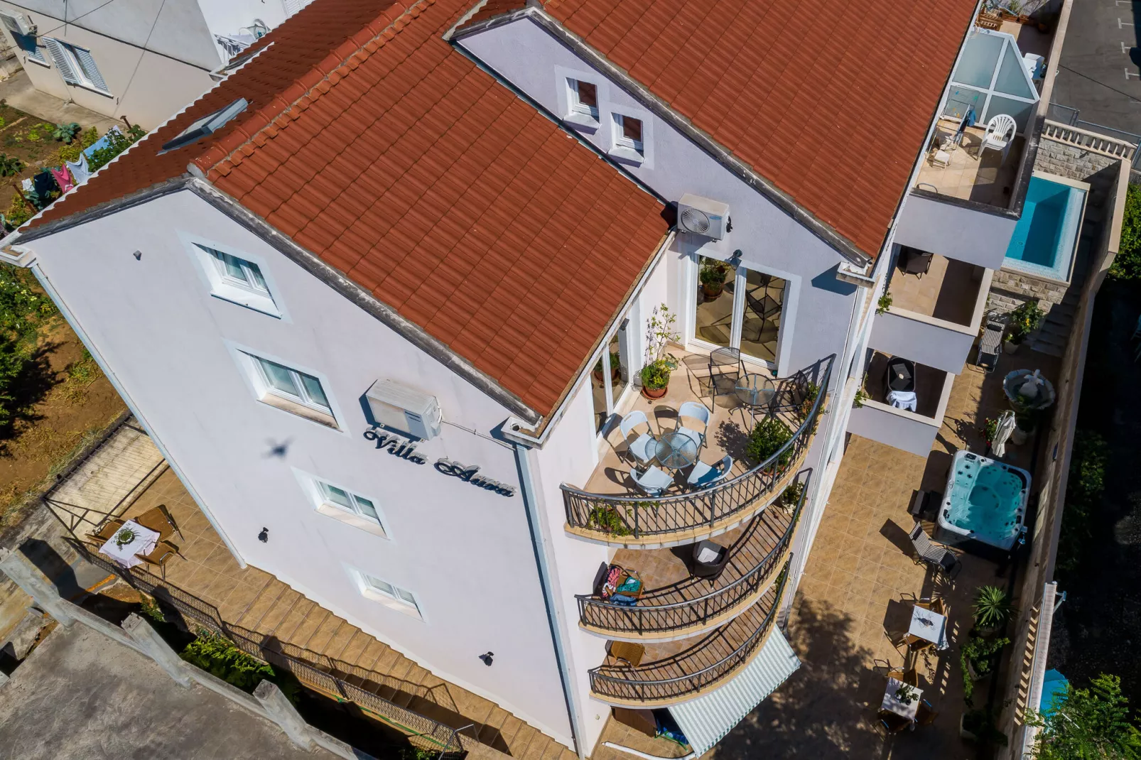 Apartments Aura - Comfort Studio Apartment a with shared swimming pool-Uitzicht