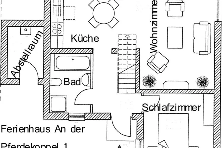 Apartments Aura - Comfort Studio Apartment 2 with shared swimming pool-Plattegrond