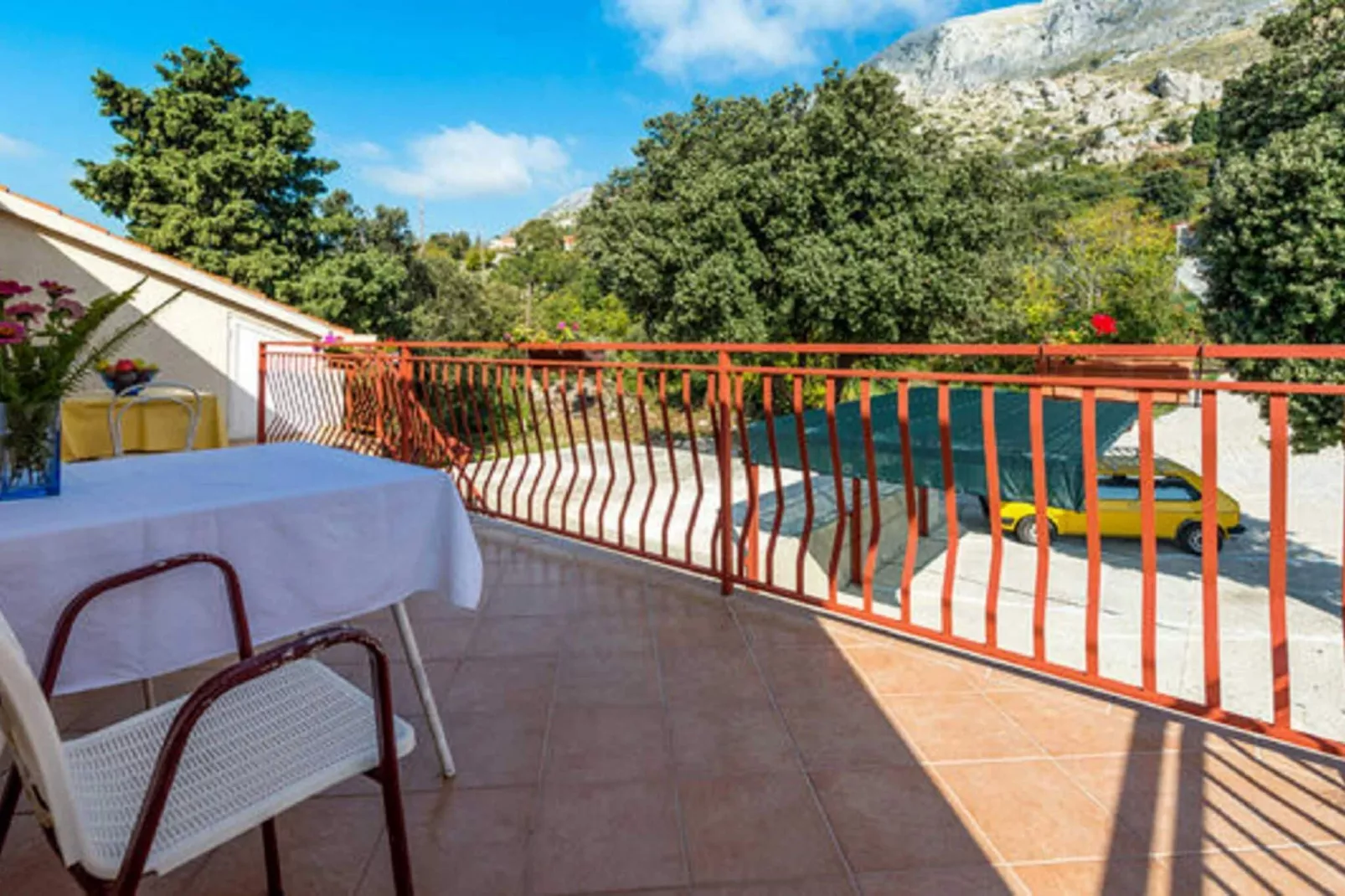 Guest House Fontana - Standard One Bedroom Apartment with Balcony and Sea View-Terras