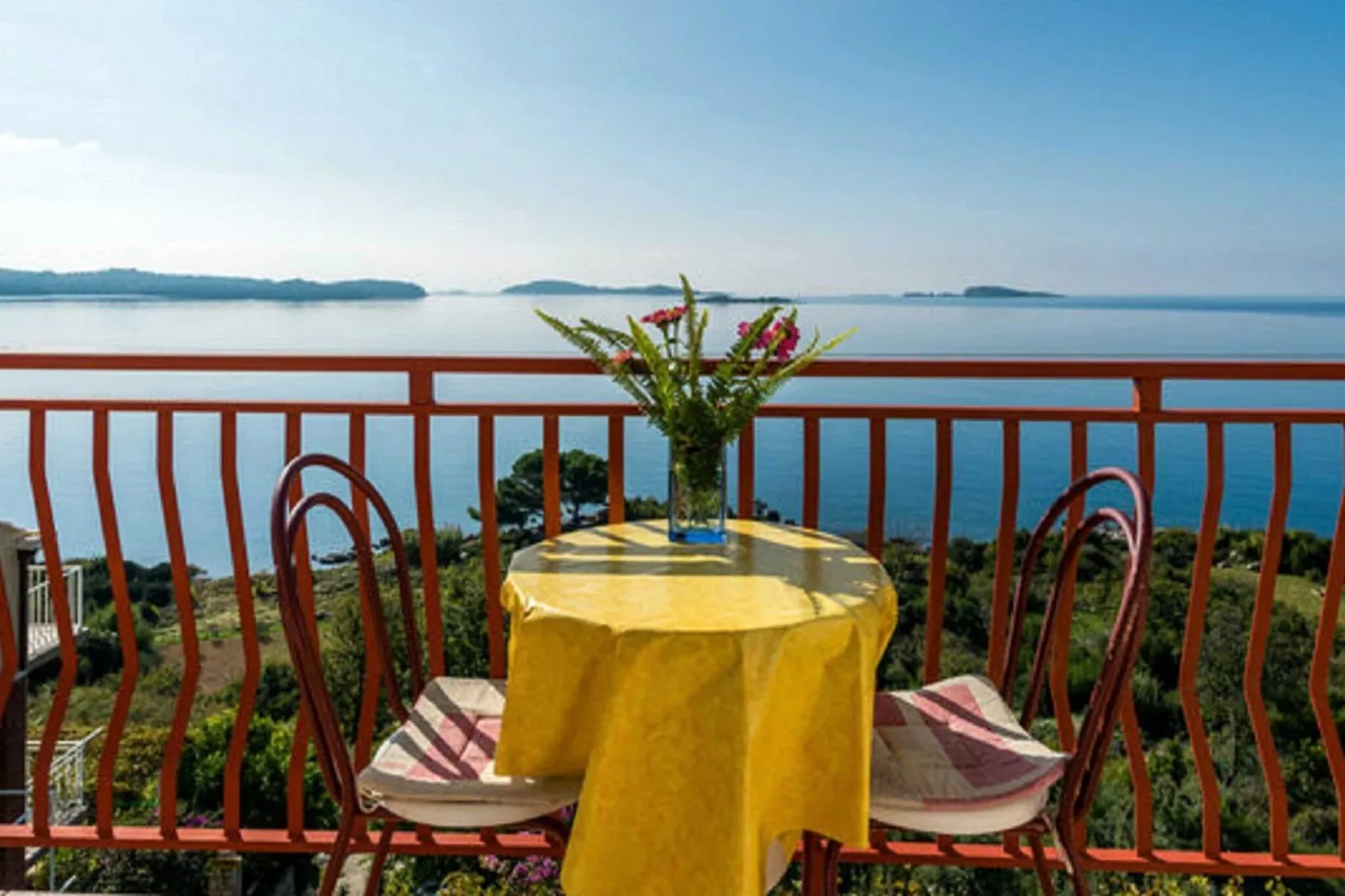 Guest House Fontana - Standard One Bedroom Apartment with Balcony and Sea View-Terrasbalkon