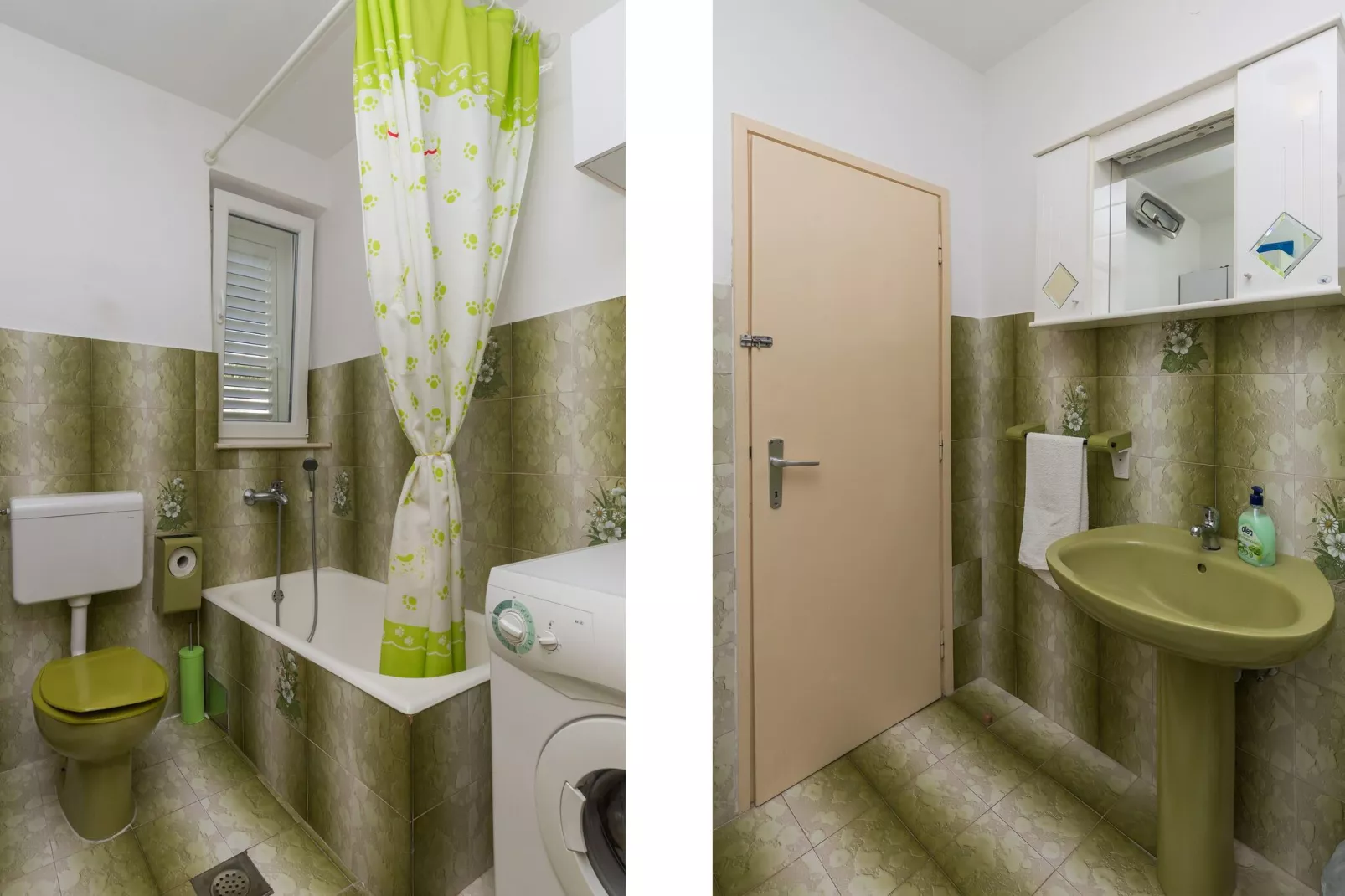 Guest House Vulic - Double Room with Balcony and Shared Bathroom-Badkamer