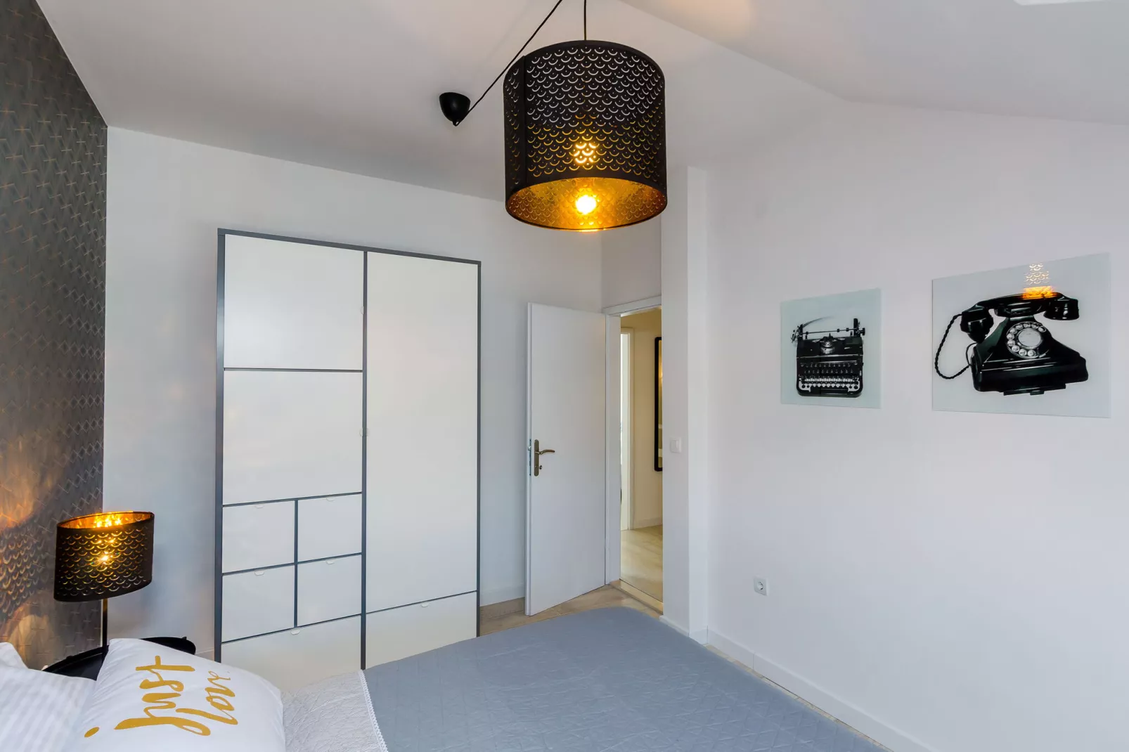 Apartment Sea Shell - Triplex Three-Bedroom Apartment with Terrace-Slaapkamer