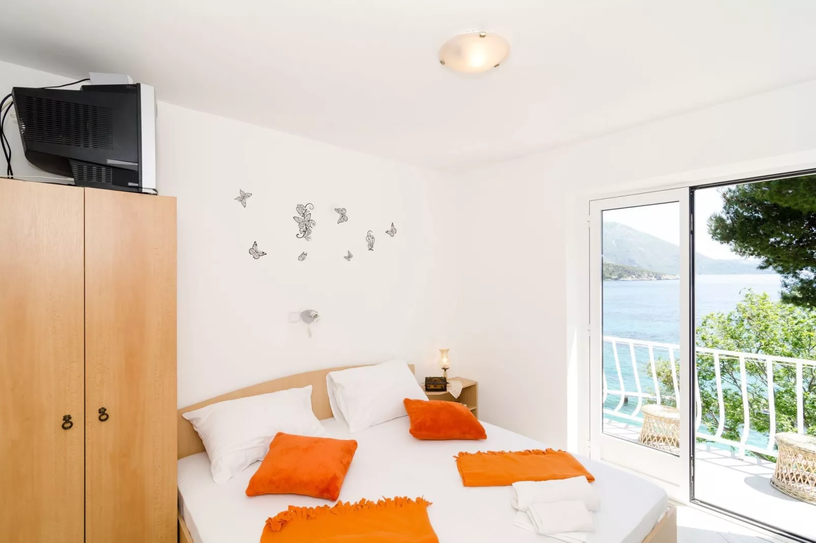 Guest House Daniela - Standard Double Room with Sea View - SOBA 1-Slaapkamer