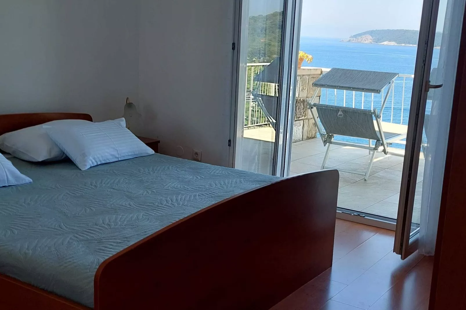 Apartments Matea - Two-Bedroom Apartment with Sea View and Balcony  - (Štikovica)-Slaapkamer