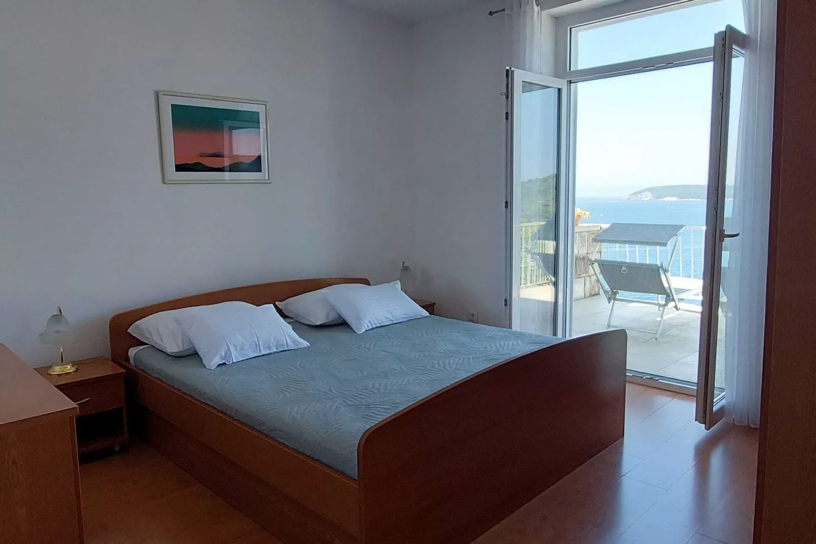 Apartments Matea - Two-Bedroom Apartment with Sea View and Balcony  - (Štikovica)-Slaapkamer