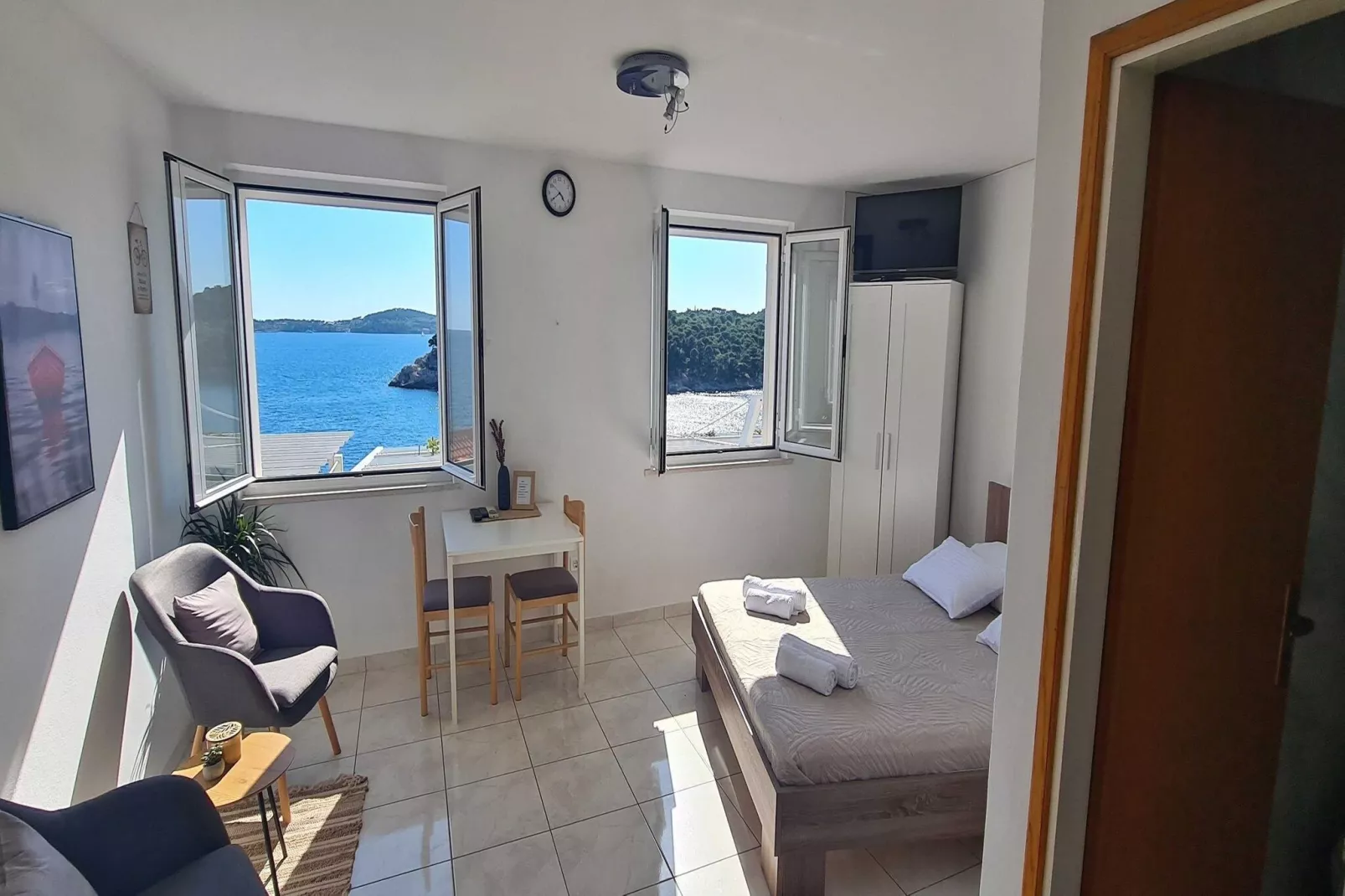 Apartments Matea - Studio with Sea View (2 Adults) - (Štikovica)-Slaapkamer