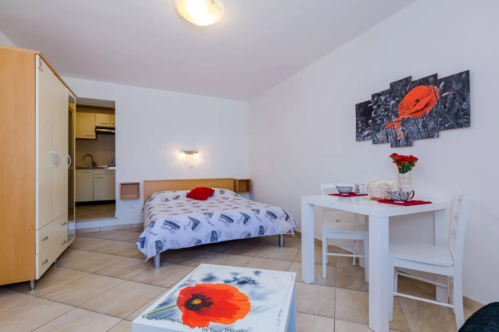 Orka Apartments - Studio (2 Adults)-Slaapkamer