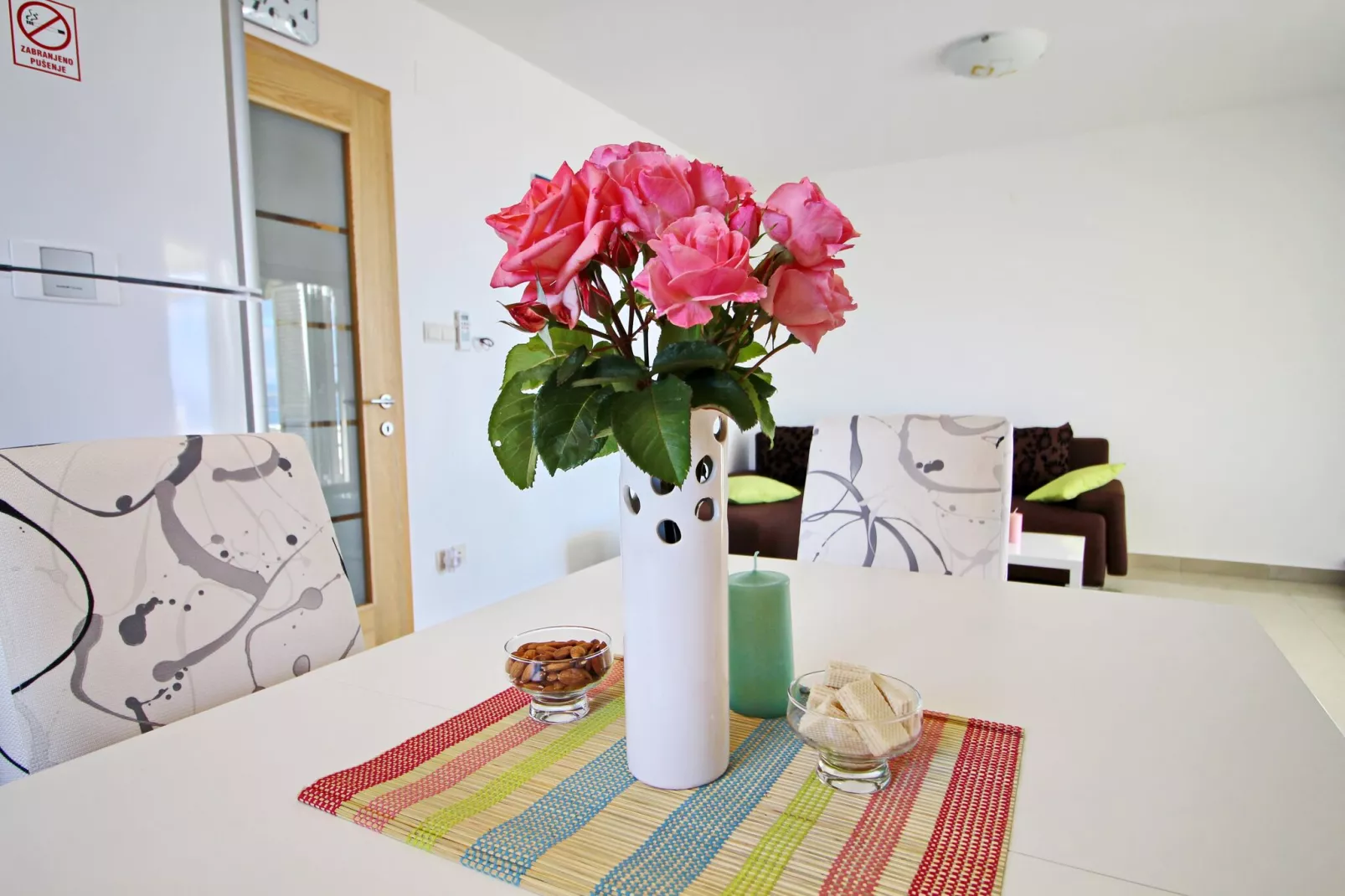 Apartments Gusti - Two-Bedroom Apartment with Balcony and Sea View-Binnen