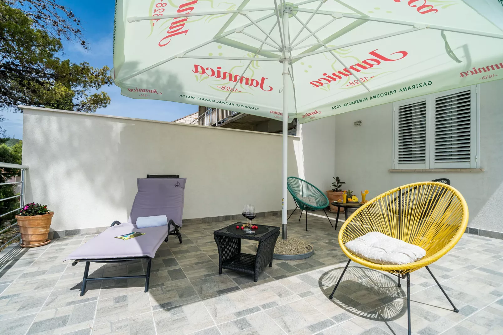 Apartment Eulalija- One-Bedroom Apartment with Terrace and Sea View-Terras